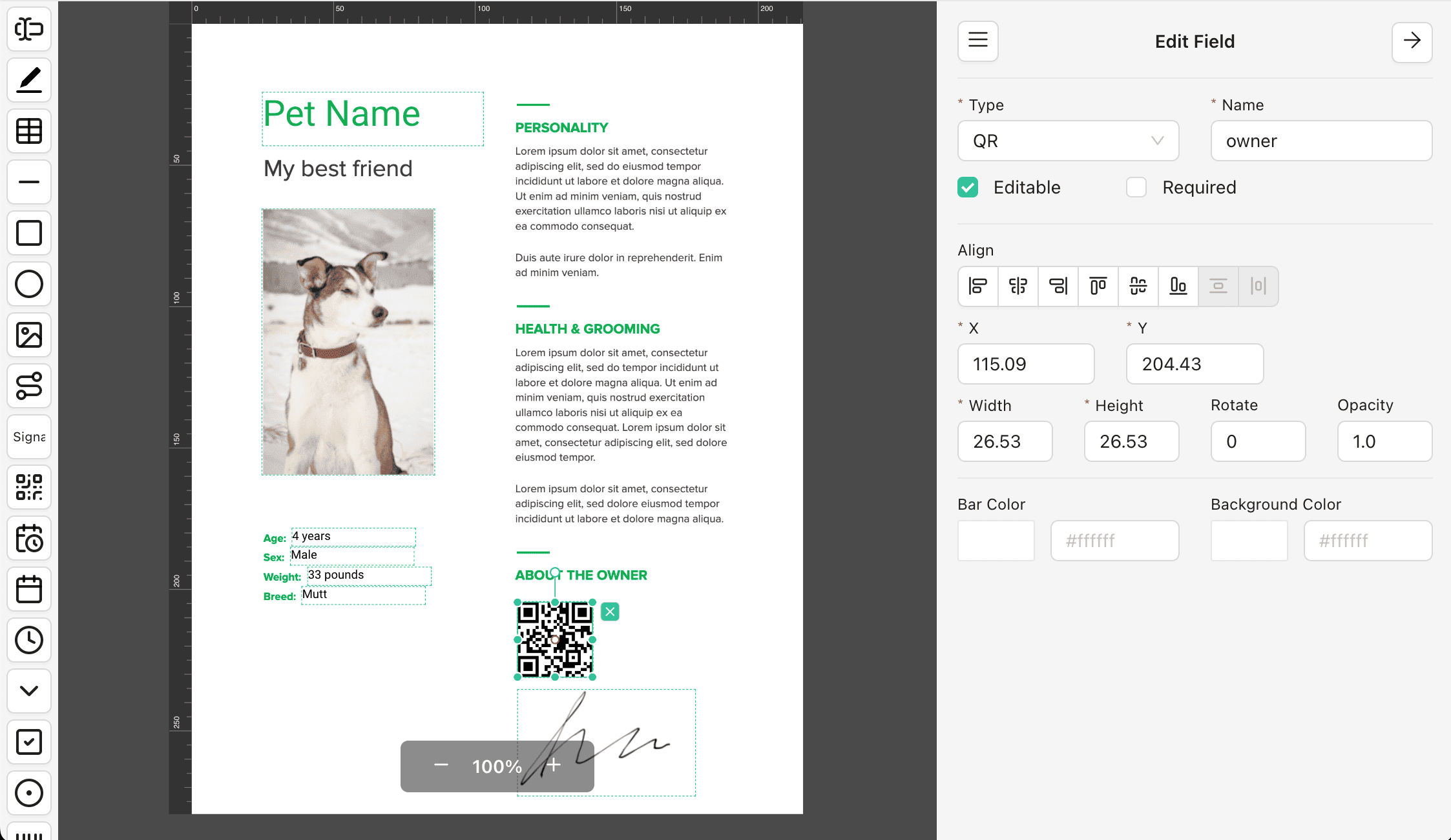 Designer image
